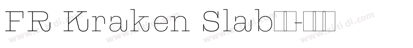 FR Kraken Slab字体字体转换